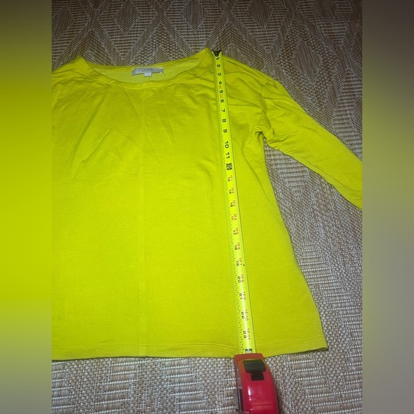 Loft Women's Yellow Long Sleeve Sweater,Pullover,Size S - Picture 6 of 10